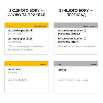 Обучающий набор English Student Карточки для изучения английского языка Upper-Intermediate B2.1, украинский (39122608) Винница