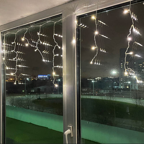 Світлодіодна гірлянда завіса (бахрома) 100 Led 3*0,6м USB CW-GF-100L36UMC ColorWay Житомир - фото 12