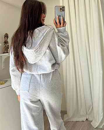 Женский стильный и комфортный тринитный костюм на флисе. Меланж, 42/44 Одесса