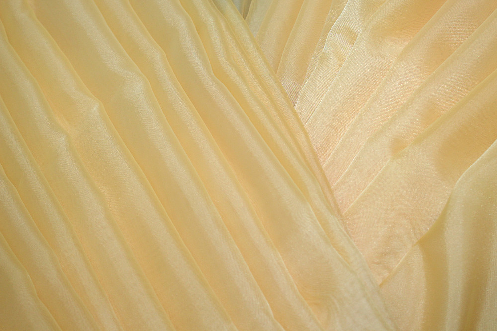 Тюль VR-Textil н109 Шифон однотонний Бурштиновий 600х280 см (41-047) Киев - изображение 6