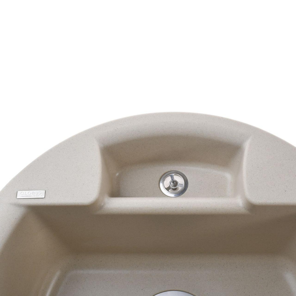 Гранітна мийка Globus Lux GURON слонова кiстка 480мм (000008647) Київ - фото 4
