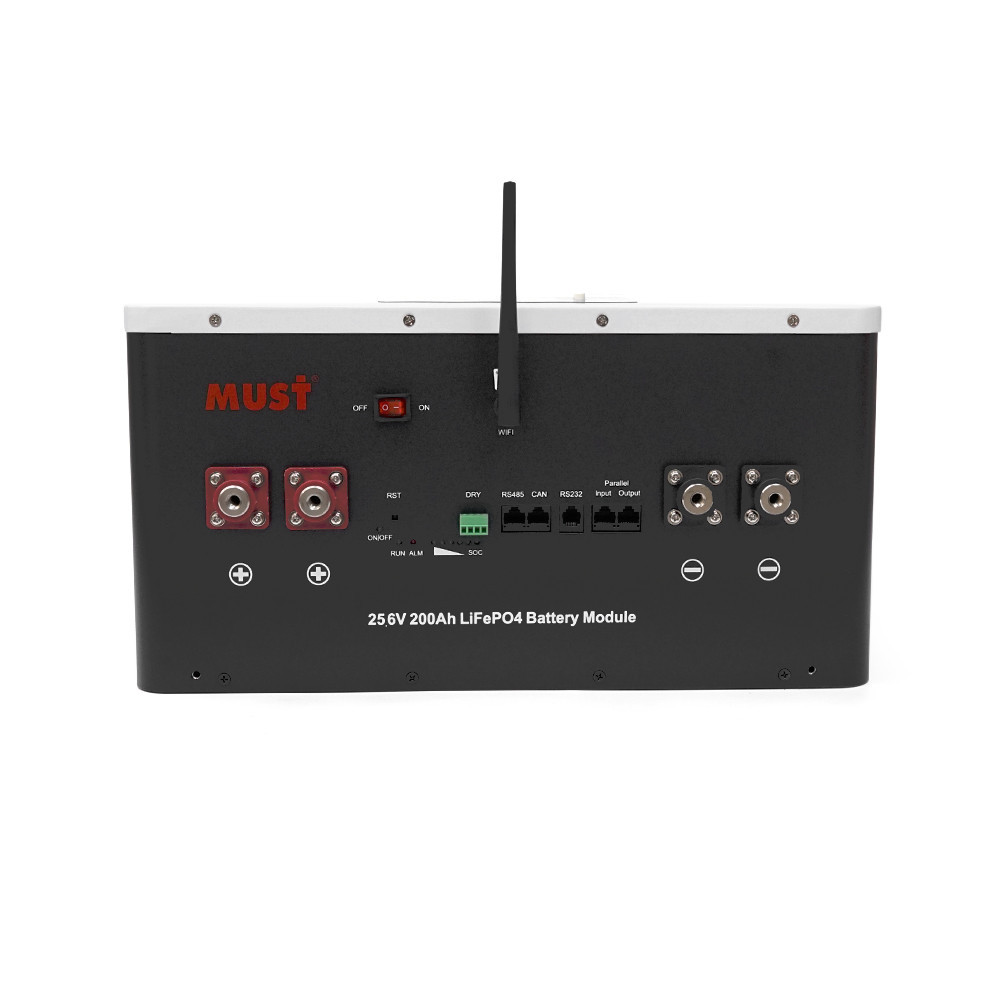 Акумуляторна батарея Must LiFePO4 LP16-24200 25.6V 200Ah, 5,12kWh, BMS100A@8S, CAN2.0/RS232/RS485, 6000 cycles, 486x442x250,44kg Київ - фото 3