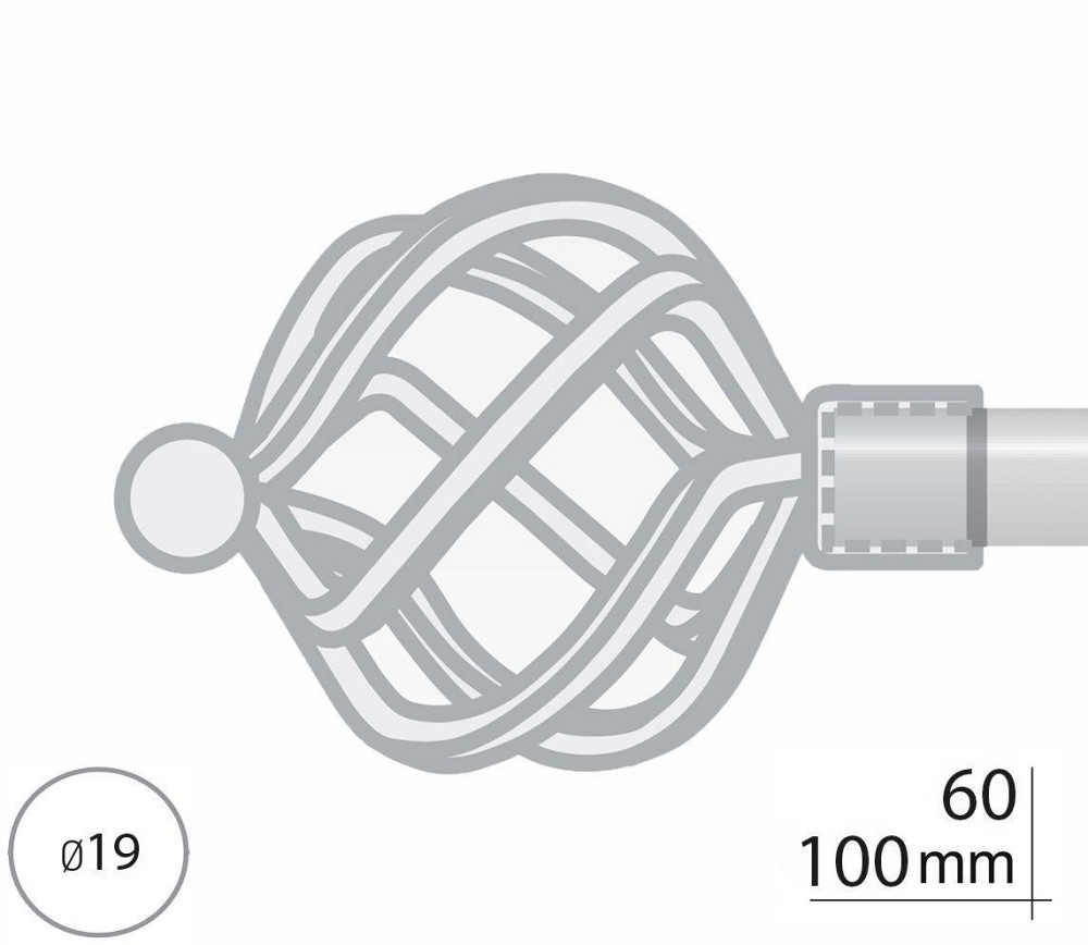 Закінчення для карнизу Orvit АЖУР 19 мм ЗОЛОТО Львов - изображение 2