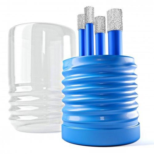 Набір алмазних свердл по склу і кераміці S&R Hex 1/4" 4 шт Одеса - фото 5