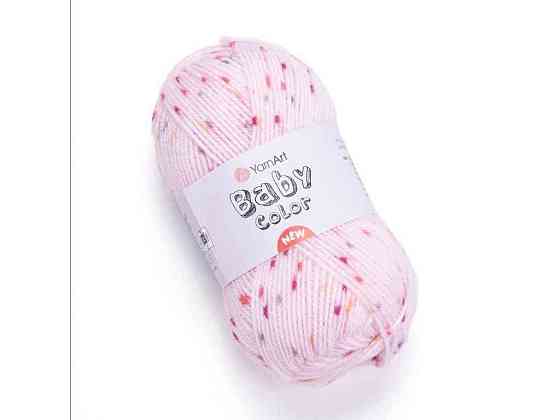 Пряжа Baby Color рожевий 100% акрил 150м 50г 5шт/уп 218 ТМ YarnArt Київ