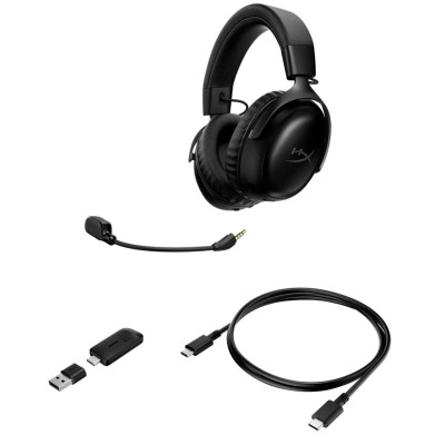 Наушники HyperX Cloud III S Wireless/USB-A/USB-C Black (A59YZAA) Винница - изображение 11