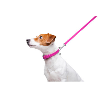 Повідок для собак WAUDOG Glamour шкіряний XS рожевий (33727) Вінниця - фото 5