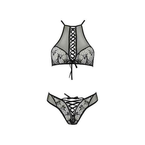 Еротичний комплект Passion AZALIA SET XXL/XXXL, black Sex Aura Київ