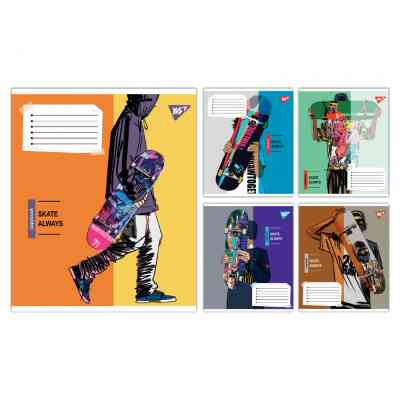 Зошит Yes Skate is always А5 48 аркушів клітинка (767814) Вінниця