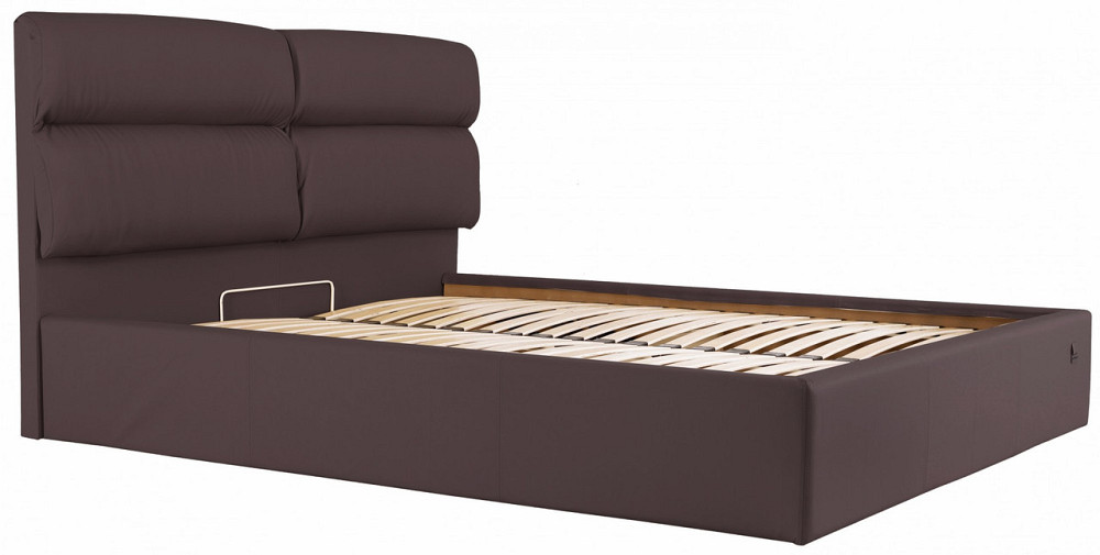 Кровать Oxford VIP 140 х 200 см Fly 2231 С дополнительной металлической цельносварной рамой Темно-коричневый Днепр - изображение 13