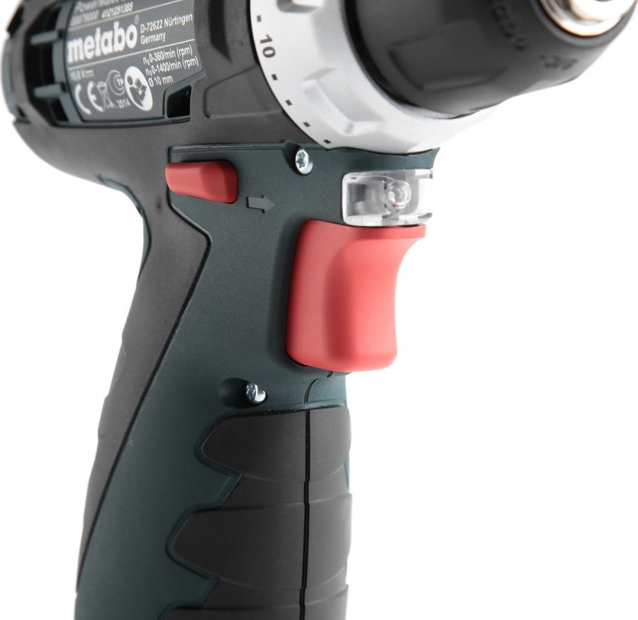 Акумуляторний шуруповерт Metabo PowerMaxx BS Basic 2х2,0 Ач пластиковий чемодан (600080500) Київ - фото 8