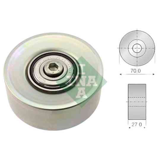 Ролик натяжний BMW 5 (E60) 3.0D 01 - гладкий генератор Мукачево