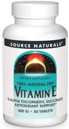 Вітамін Е Source Naturals Vitamin E D-Alpha Tocopherol 50 таб Київ