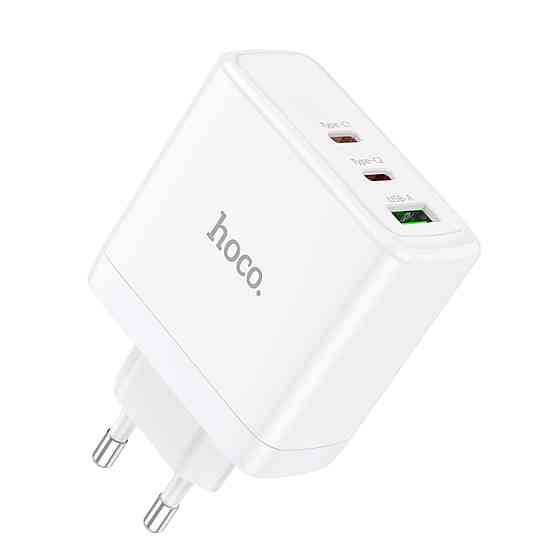 Мережевий зарядний пристрій HOCO N30 Glory PD65W three-port(2C1A) fast charger White Киев