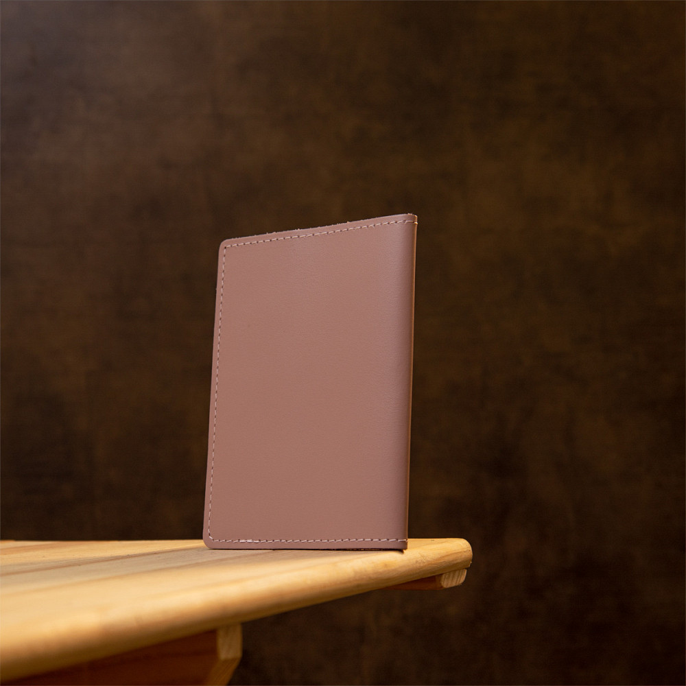 Стильна шкіряна обкладинка на паспорт GRANDE PELLE 11355 Бежевий Київ - фото 8