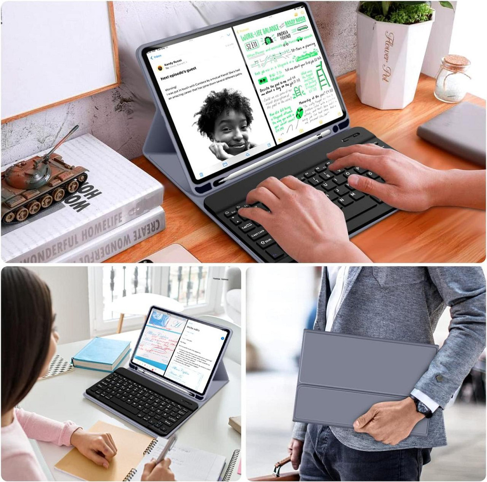 Защитный чехол с Bluetooth клавиатурой для iPad 10.2 (2019/20/21)/pro10.5(2017)/Air 3 10.5 Днепр - изображение 8