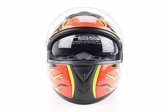 Шолом інтеграл, закритий+окуляри BLD-М61 S (55-56см), ЖОВТО-ПОМАРАНЧЕВИЙ "Buffalo" Київ