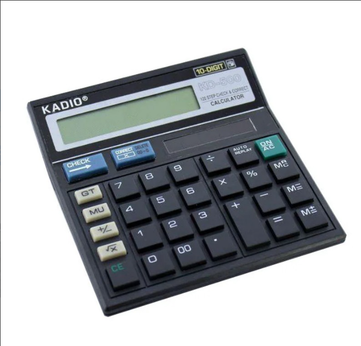 Калькулятор KK KD500 10-разрядный, с функцией процентов, памятью, работает на батарейках и солнечной энергии Одесса - изображение 3