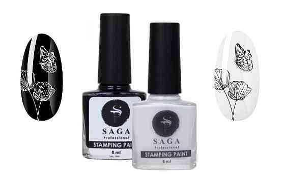 Лак-фарба для стемпинга ТМ SAGA professional 8 мл Київ