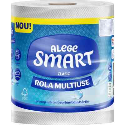 Паперові рушники Smart Tissue Classic 2 шари 365 відривів 84 м 1 рулон (5944582100169) Вінниця