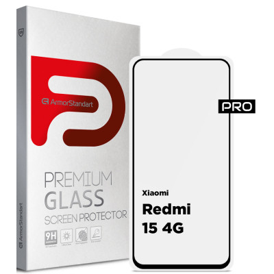 Стекло защитное Armorstandart Pro Xiaomi Redmi 15 4G (ARM85415) Винница - изображение 1