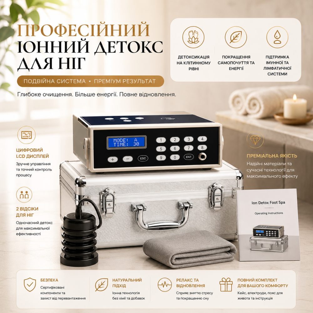 Аппарат для ионной детоксикации организма Detox System SPA — Ионная ванна для вывода токсинов, очищения и оздоровления Киев - изображение 1