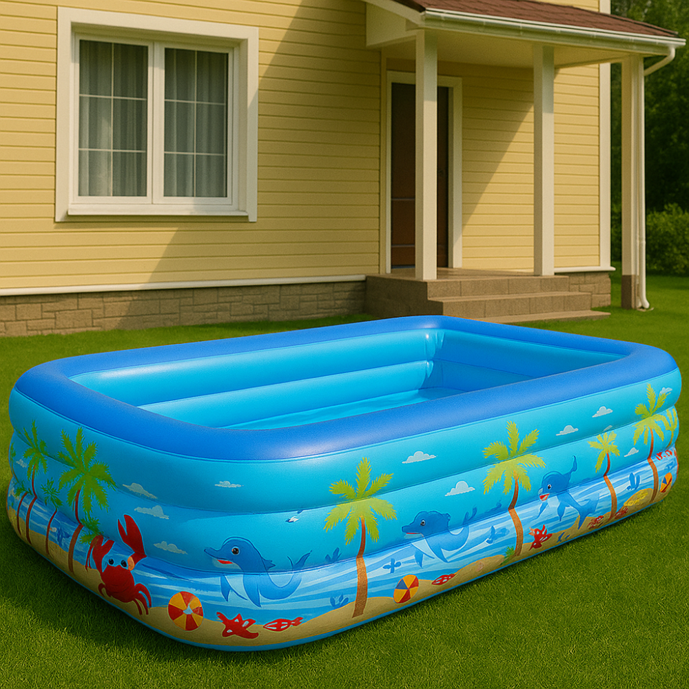 Надувний басейн 210х125х54см SBR Київ - фото 3