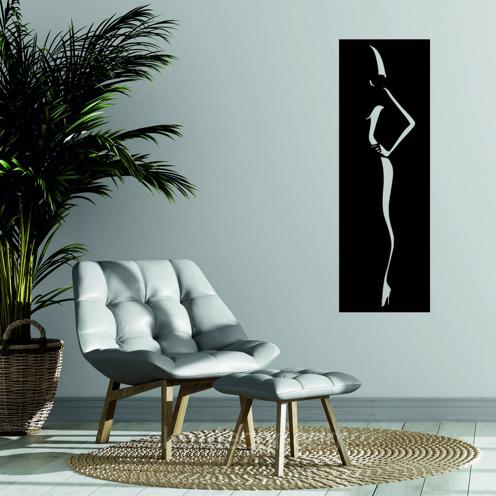 Декоративне настінне Панно «Силует жінки», Декор на стіну Київ - фото 1