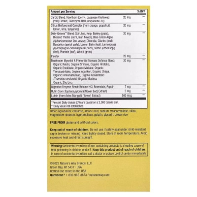 Мультивітамін Nature's Way Мультивітаміни для дорослих Alive! Adult Ultra Potency Complete Multivitam (NWY-15679) Вінниця - фото 4