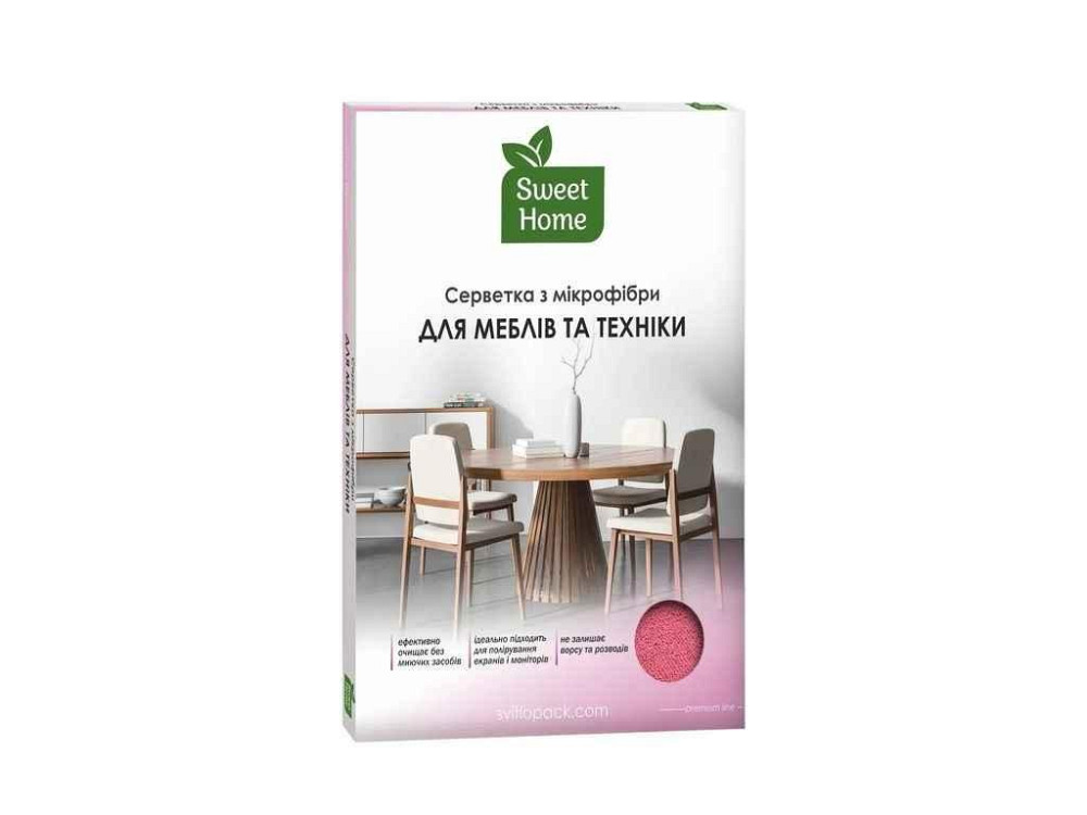 Серветка для прибирання 1шт для Меблів ТМ SWEET HOME Київ - фото 1