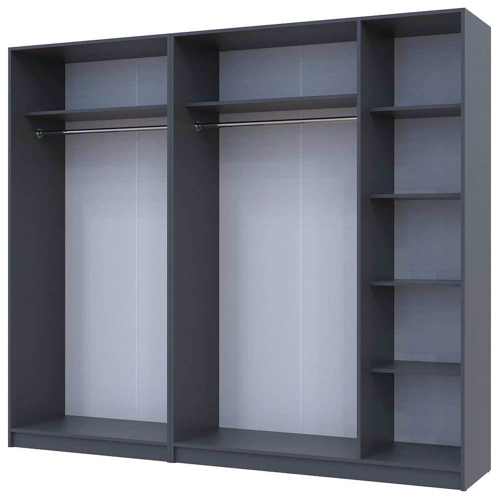 Комплект шаф для одягу Doros Промо (2 шт.) 225х48х204 см Графіт (DRS-011213) Львів - фото 5