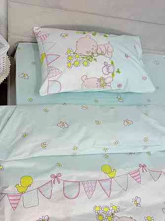 Ecotton Дитячий комплект постільної білизни Ecotton 110х140 см блакитний Ведмедик Коломия