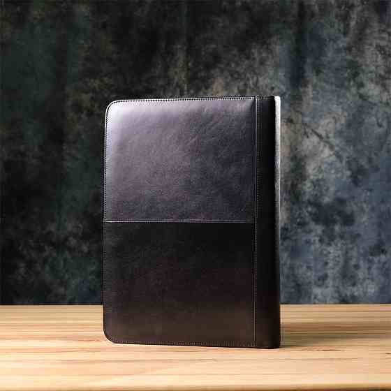 Оригинальная папка с блокнотом из гладкой натуральной кожи Tony Perotti 20850_1 (1278L nero) Черный Киев