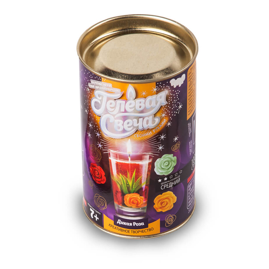 Гелева свічка своїми руками GS-01 в тубусі Дика троянда Вінниця - фото 1