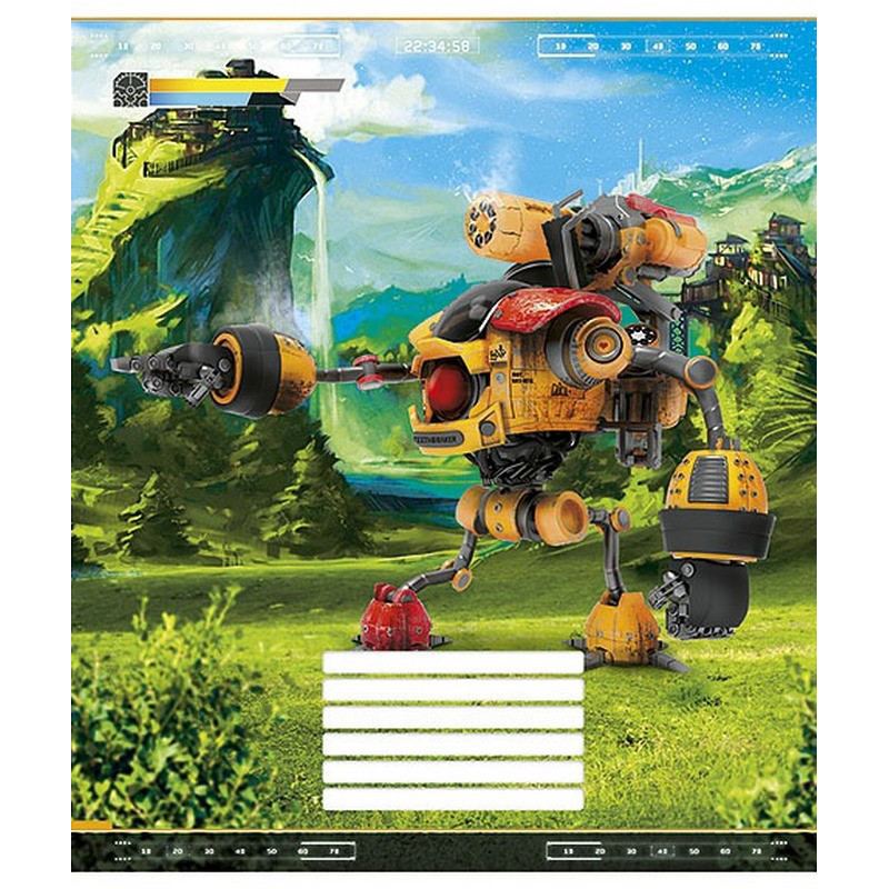 Зошит учнівський "Techno city" 012-2495L-5 в лінію, 12 аркушів Вінниця - фото 1