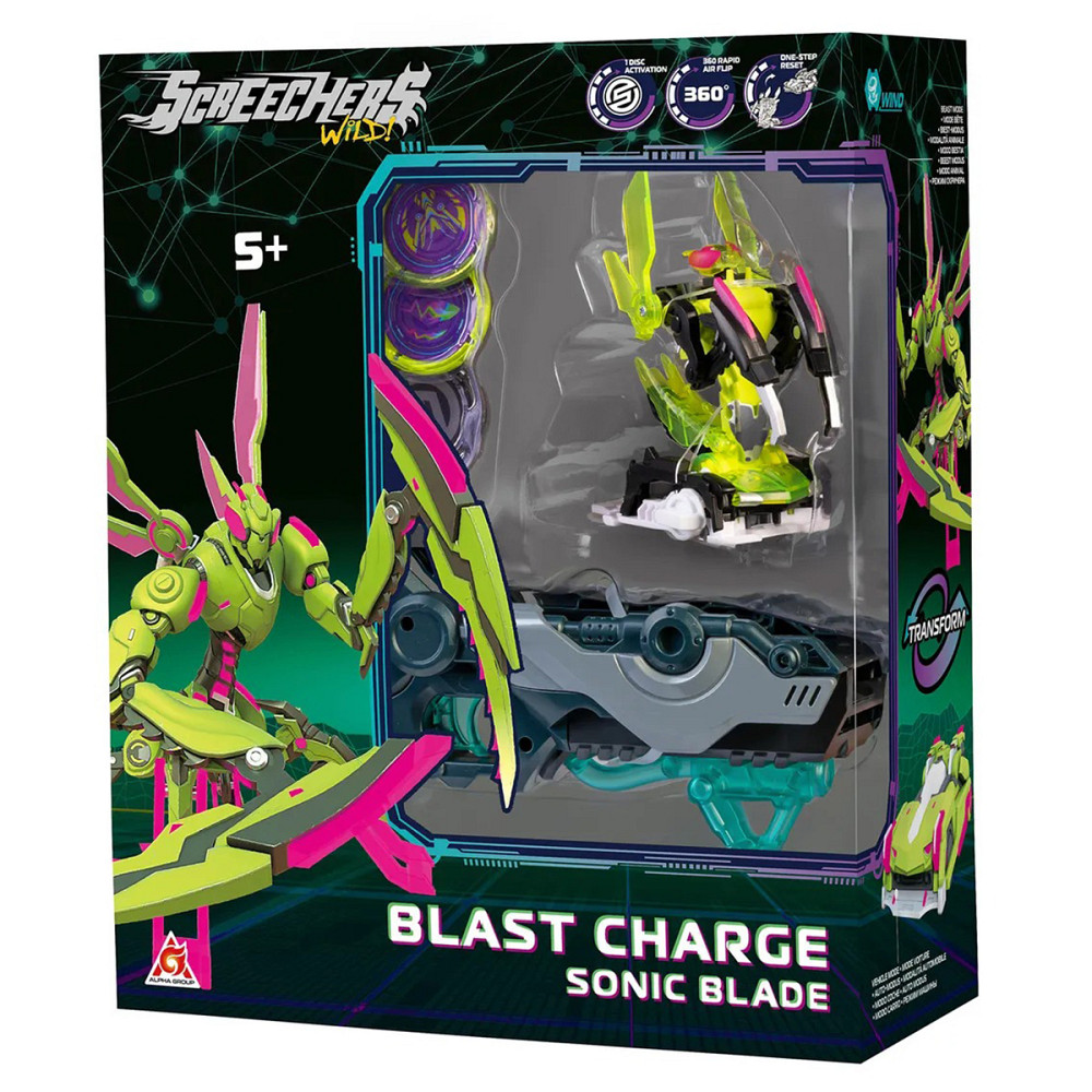 Ігровий набір Screechers Wild! S5 L1 V2 - Сонік Блейд Дніпро - фото 8