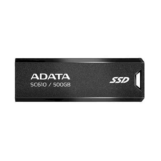 SSD ADATA SC610 500GB USB 3.2  550/500Mb/s Black (SC610-500G-CBK/RD) Киев