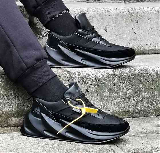Кроссовки Adidas $harks Мужские Адидас Черные Акулы Замшевые (размеры: 41,42,43,44,45) Днепр