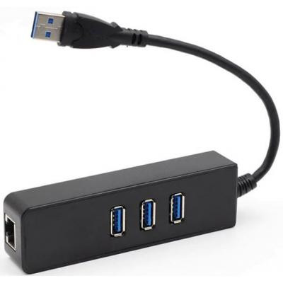 Концентратор Dynamode USB 3.0 Type-A - RJ45 Gigabit Lan, 3*USB 3.0 (USB3.0-Type-A-RJ45-HUB3) Вінниця - фото 2