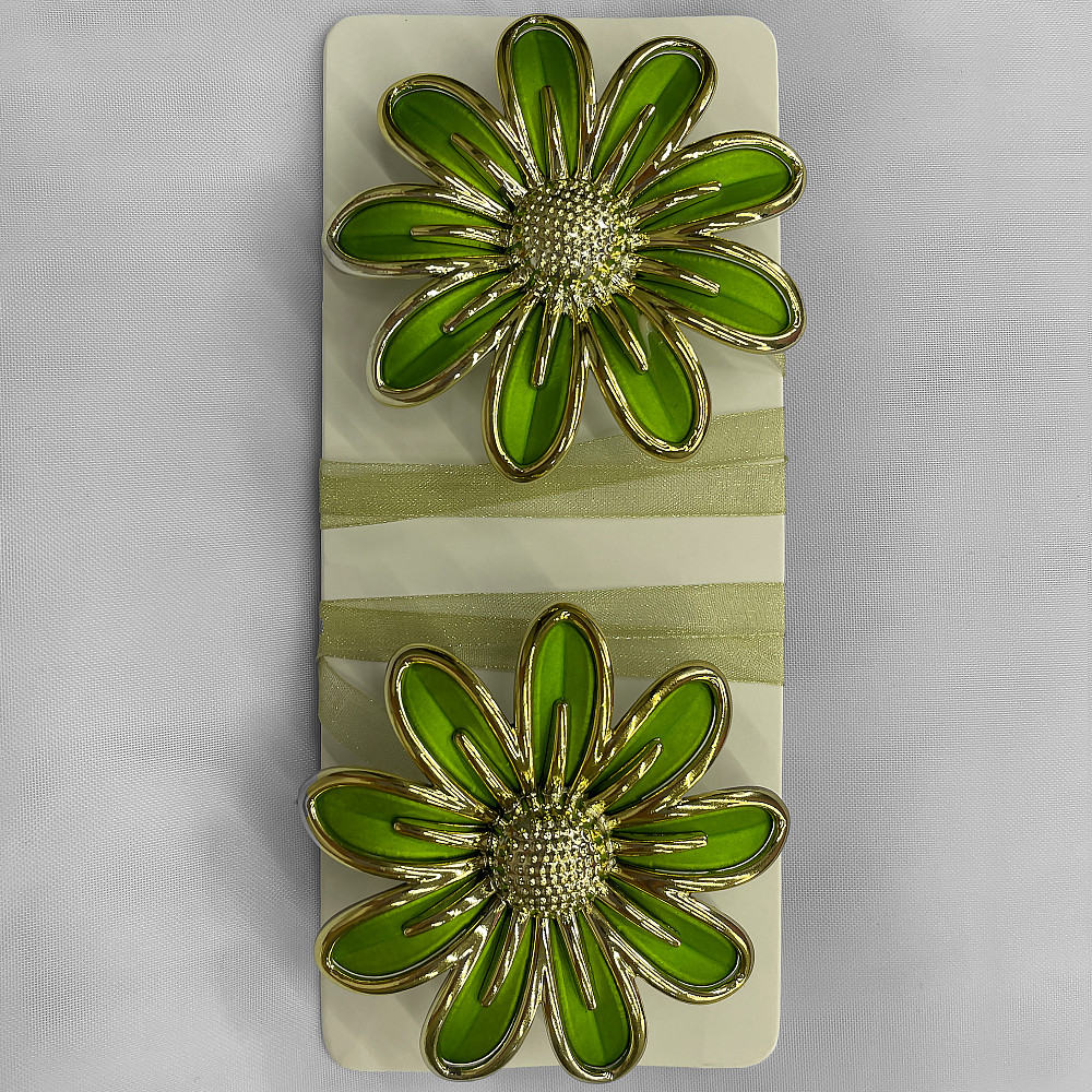 Магниты для штор и гардин Грейс набор 2 шт Зеленый с золотистым (81-149) Киев - изображение 5