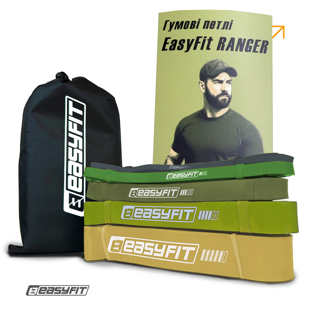 Резинові петлі EasyFit Ranger 1–65 кг (набір 5 шт) Коломия - фото 2