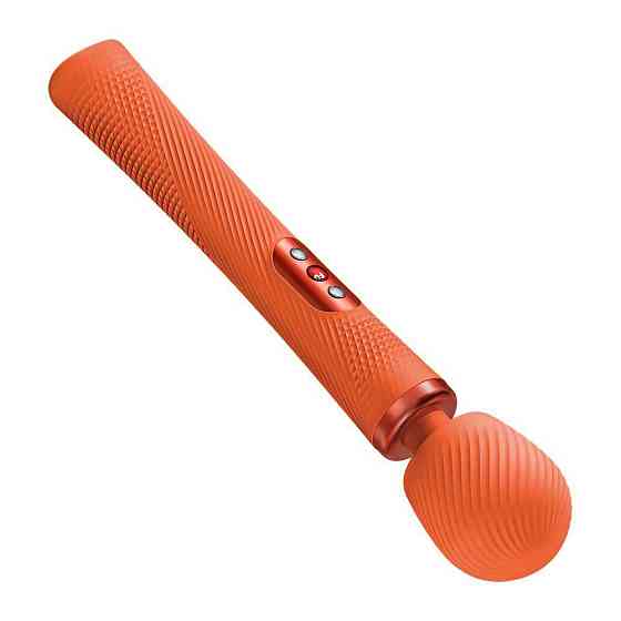 Вібромасажер Fun Factory VIM Vibrating Wand Orange, суперпотужний та легкий, до 6 годин роботи Sex Aura Київ