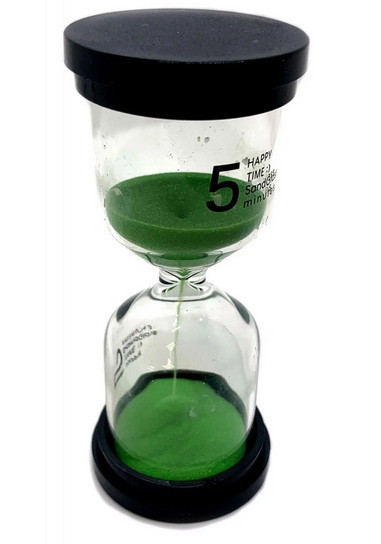 Песочные часы на 5 минут зеленый песок Киев - изображение 1
