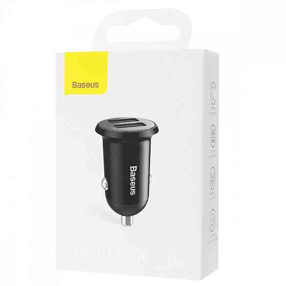Автомобильное зарядное устройство для Baseus Grain Pro 4.8A 2USB черный Львов