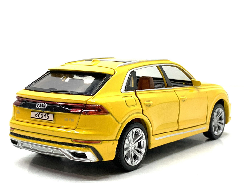 Машина Автосвіт Audi q8 інерційна відкриваються двері капот багажник 16см Жовтий (AP-1824) Чернигов - изображение 7