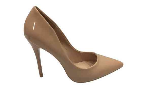 Туфлі жіночі COMER бежеві еко-лак каблук 11 см 40 р. (1910) Коломия