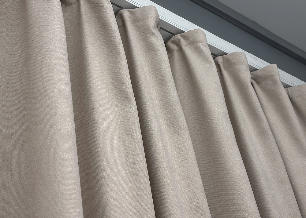 Комплект готовых штор VR-Textil Микровелюр Petek № 1828ш Таш 150х290 см 2 шт (33-0820) Киев - изображение 8