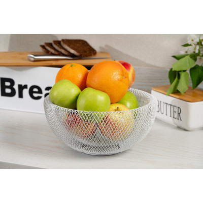 Фруктовница Ardesto Midori 25х25х12см, метал, білий (AR0902W) Винница - изображение 6