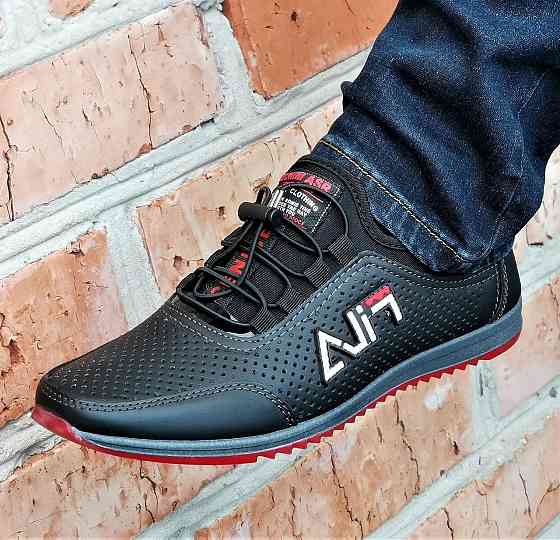 Мужские Кроссовки FILA Черные Летние Мокасины Туфли Сеточка Кожаные (размеры: 40,41,42,43,44,45) - 17-2 Днепр