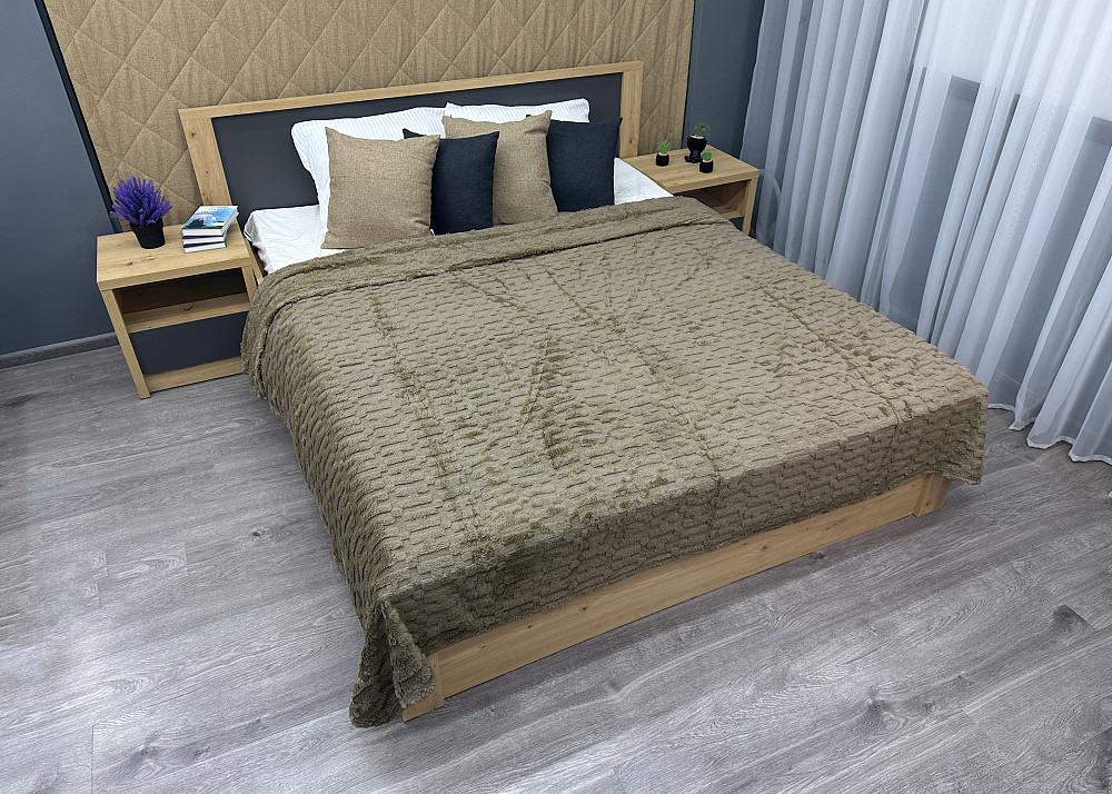 Плед-покривало 200х230 см (+-5см) Тауп (87-239) Київ - фото 3